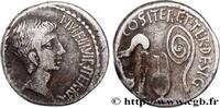 THE REPUBLIC (280 BC to 27 BC) Denier OCTAVIANUS Atelier itinérant avec Octave, Italie 37 AC. (17,5mm, 3,87g, 11h) -