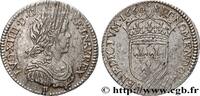 FRANKREICH Douzième d'écu, portrait à la mèche longue LOUIS XIV THE SUN KING Limoges 1660 (20,5mm, 2,30g, 6h) -
