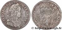 FRANKREICH Douzième d'écu, portrait à la mèche longue LOUIS XIV THE SUN KING Amiens 1653 (20mm, 2,20g, 6h) -