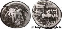 THE REPUBLIC (280 BC to 27 BC) Denier RUBRIA Rome 87 AC. (16,5mm, 3,87g, 5h) -