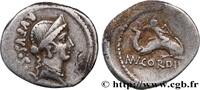 THE REPUBLIC (280 BC to 27 BC) Denier CORDIA Rome 46 AC. (18mm, 3,69g, 12h) -
