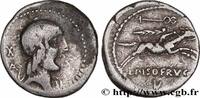 THE REPUBLIC (280 BC to 27 BC) Denier CALPURNIUS Rome 90 AC. (18,5mm, 3,77g, 11h) -