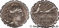 THE REPUBLIC (280 BC to 27 BC) Denier serratus CLAUDIA Rome 79 AC. (18mm, 3,99g, 5h) -