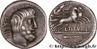 THE REPUBLIC (280 BC to 27 BC) Denier TITURIA Rome 89 AC. (19,5mm, 4,02g, 9h) -