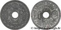 FRANKREICH 20 centimes Lindauer PROVISORY GOVERNEMENT OF THE FRENCH REPUBLIC Beaumont-le-Roger 1945 (24,5mm, 3,11g, 6h) -