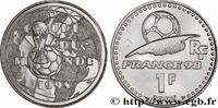 FRANKREICH Brillant Universel 1 franc Coupe du Monde de Footb GEDENKMÜNZEN VON MONNAIE DE PARIS Paris 1997 (29mm, 12g, 6h) -