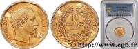 FRANKREICH 10 francs or Napoléon III, tête nue, petit module, ZWEITES KAISERREICH Paris 1854 (17mm, 3,23g, 6h) -