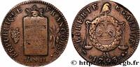 FRANKREICH 2 sols dit à la table de loi NATIONALKONVENT Metz 1793 (32mm, 22,96g, 6h) -