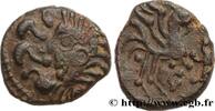 FRANKREICH Bronze au coq à tête humaine GALLIEN - BELGICA - BELLOVACI (Region die Beauvais) Beauvais (60) c. 50-30 AC. (16mm, 3,56g, 9h) -