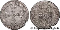 FRANKREICH Quart d'écu NAVARRE-BEARN - HENRY III Pau 1586 (29,5mm, 9,52g, 3h) -
