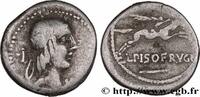 THE REPUBLIC (280 BC to 27 BC) Denier CALPURNIUS Rome 90 AC. (17,5mm, 3,97g, 6h) -