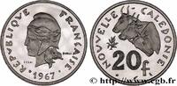 NEUKALEDONIEN Essai de 20 Francs Marianne / buffles NEUKALEDONIEN Paris 1967 (28,5mm, 10,08g, 6h) -