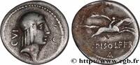 THE REPUBLIC (280 BC to 27 BC) Denier CALPURNIUS Rome 90 AC. (17,5mm, 3,77g, 5h) -