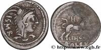 THE REPUBLIC (280 BC to 27 BC) Denier THORIA Rome 105 AC. (19,5mm, 3,79g, 6h) -
