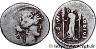 THE REPUBLIC (280 BC to 27 BC) Denier CLAUDIA Rome 42 AC. (18,5mm, 3,49g, 3h) -