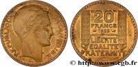 FRANKREICH Essai de 20 francs Turin en bronze-aluminium DRITTE FRANZOSISCHE REPUBLIK Paris 1929 (35mm, 17,55g, 6h) -