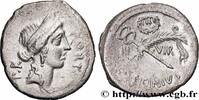 THE REPUBLIC (280 BC to 27 BC) Denier SICINIA Rome 49 AC. (19mm, 3,23g, 3h) -