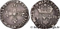 FRANKREICH Huitième d'écu, croix de face HENRY III Rennes 1578 (25mm, 4,75g, 2h) -