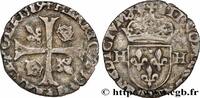 FRANKREICH Douzain aux deux H, 4e type HENRY III Bayonne 1589 (20mm, 1,69g, 7h) -
