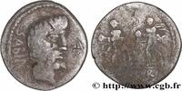 THE REPUBLIC (280 BC to 27 BC) Denier TITURIA Rome 89 AC. (19,5mm, 3,83g, 3h) -