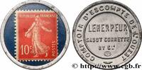 BRIEFMARKENKAPSELGELD Timbre 10 Centimes BRIEFMARKENKAPSELGELD Paris n.d. (32,5mm, 1,07g, 8h) -