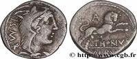 THE REPUBLIC (280 BC to 27 BC) Denier THORIA Rome 105 AC. (17,5mm, 3,83g, 12h) -