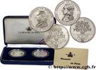 FRANKREICH Coffret Piéforts Belle Épreuve / Brillant Universe PIÉFORTS 1987 (31mm, 30g, 6h) -