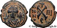 THE EMPIRE FROM ANASTASIUS TO MAURICE TIBERIUS (49 Decanummium MAURICIUS TIBERIUS Theoupolis (Antioche) 584-585 (18mm, 3,11g, 6h) -