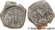 THE HERACLIUS DYNASTY (602-717) Follis HERACLIUS, HERACLIUS CONSTANTINEUS und MARTINA Constantinople 625-626 (21,5mm, 4,91g, 7h) -