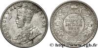 BRITISCH-INDIEN 1 Rupee (Roupie) Georges V BRITISCH-INDIEN Calcutta 1918 (30,2mm, 11,66g, 12h) -