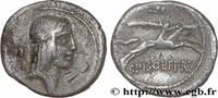THE REPUBLIC (280 BC to 27 BC) Denier CALPURNIUS Rome 90 AC. (17mm, 3,39g, 6h) -