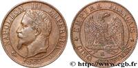 FRANKREICH Cinq centimes Napoléon III, tête laurée ZWEITES KAISERREICH Bordeaux 1864 (25,19mm, 4,91g, 6h) -
