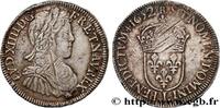FRANKREICH Demi-écu, portrait à la mèche longue LOUIS XIV THE SUN KING Bayonne 1652 (32,5mm, 13,42g, 6h) -