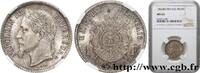 FRANKREICH 1 franc Napoléon III, tête laurée ZWEITES KAISERREICH Strasbourg 1866 (23,03mm, 5g, 6h) -