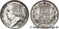 FRANKREICH 1 franc Louis XVIII LUDWIG XVIII Paris 1821 (23mm, 4,96g, 6h) -