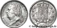 FRANKREICH 1 franc Louis XVIII LUDWIG XVIII Lille 1824 (23mm, 4,89g, 6h) -