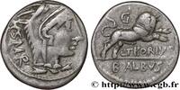 THE REPUBLIC (280 BC to 27 BC) Denier THORIA Rome 105 AC. (18,5mm, 3,95g, 7h) -