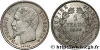 FRANKREICH 1 franc Napoléon III, tête nue ZWEITES KAISERREICH Paris 1860 (23,09mm, 4,94g, 6h) -