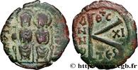 THE EMPIRE FROM ANASTASIUS TO MAURICE TIBERIUS (49 Demi-follis JUSTINUS II und SOPHIE Thessalonique 575-576 (22mm, 5,79g, 5h) -