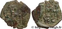 THE HERACLIUS DYNASTY (602-717) Follis CONSTANS II, CONSTANTINE IV, HERACLIUS und TIBERIUS Syracuse 662-667 (18,5mm, 2,88g, 6h) -