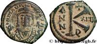 THE EMPIRE FROM ANASTASIUS TO MAURICE TIBERIUS (49 Demi-follis MAURICIUS TIBERIUS Theoupolis (Antioche) 595-596 (20,5mm, 6,01g, 6h) -
