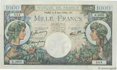 FRANKREICH 1000 Francs COMMERCE ET INDUSTRIE FRANKREICH 1000 Francs COMMERCE ET INDUSTRIE 1944 fST -