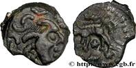FRANKREICH Bronze au loup, tête à droite GALLIEN - CARNUTES (Region die Beauce) Chartres (28) c. 60-40 AC. (15mm, 2,84g, 1h) -