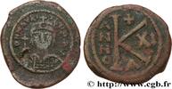 THE EMPIRE FROM ANASTASIUS TO MAURICE TIBERIUS (49 Demi-follis MAURICIUS TIBERIUS Theoupolis (Antioche) 592-593 (24,5mm, 8,49g, 9h) -