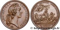 FRANKREICH Médaille, Bataille de Rocoux LOUIS XV DIT LE BIEN AIMÉ 1746 (41,5mm, 31,12g, 12h) -