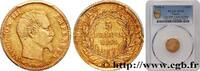 FRANKREICH 5 francs or Napoléon III, tête nue, grand module ZWEITES KAISERREICH Paris 1855 (16,73mm, 1,57g, 6h) -