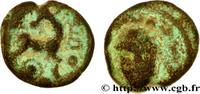 FRANKREICH Bronze à la tête de face et au cheval retourné GALLIEN - BELGICA - AMBIANI (Region die Amiens) Amiens (80) c. 60-40 AC. (11mm, 1,65g, 7h) -