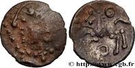 FRANKREICH Denier à la tête casquée GALLIEN - NORDGALLIEN - ÆDUI (BIBRACTE, Region die Mont-Beuvray) Autun (71) c. 80-50 AC. (16mm, 1,70g, 2h) -