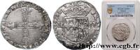 FRANKREICH Quart d'écu de Navarre LOUIS XIII Saint-Palais 1628 (29mm, 9,712g, 3h) -