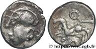 FRANKREICH Denier à la tête casquée GALLIEN - NORDGALLIEN - ÆDUI (BIBRACTE, Region die Mont-Beuvray) Autun (71) c. 80-50 AC. (14mm, 1,96g, 3h) -